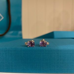 Birks Jewelry Diamond and tanzanite earrings